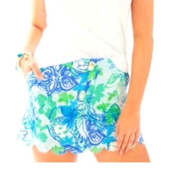 NWT Lilly Pulitzer Colette Skort Skirt Shorts Whisper Blue Boom Croc A Locca 14